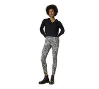 HUE Women's High Rise Denim Legging, Grey - Baby Leopard, M