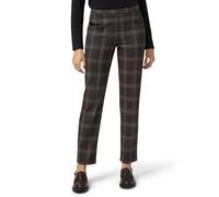 HUE Women's Pull On Ponte Trouser Leggings, Brown Check Pattern, XL