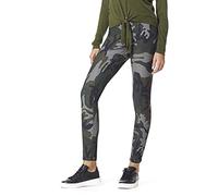 HUE Women's Reversible Denim High Rise Leggings, Camo, Small