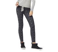 HUE Women's Reversible Ponte Leggings Hosiery, Snake, S