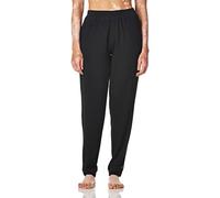 HUE Women's Solid French Terry Bermuda Lounge Short with Pockets Pajama Bottom, Black, Medium