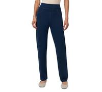 HUE Women's Super Soft Stretch High Rise Straight Denim Leggings, Jeggings with No Side Seams, Dark Rinse Wash, M