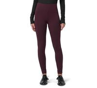 HUE Women's Ultra Leggings with Wide Waistband, Full and Capri Length, Black Cherry, Large