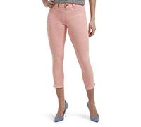 HUE Women's Ultra Soft Denim Jean Capri Leggings Hosiery, Sunwashed/Tutti, S