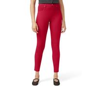 HUE Women's Ultra Soft High Waist Denim Leggings, Tango Red, XS