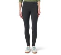 HUE Women's Wide Waistband Blackout Cotton Leggings, Assorted, Graphite Heather, S