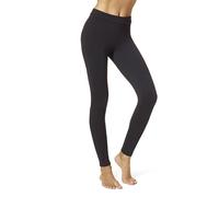 HUE Women's Wide Waistband Blackout Cotton Leggings, Assorted Hosiery, Black, XL