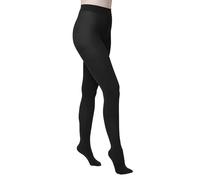HUE womensSuper Opaque Tights With Control Top Tights - Black - Large