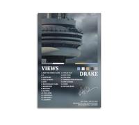 HUEAEHAHE Drake Album Views Poster Room Decorative Canvas Posters Aesthetic Poster Print Wall Art Decor Posters 08x12inch(20x30cm) Unframe-style