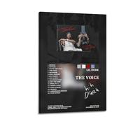 HUEAEHAHE Lil Durk Album The Voice Tracklist Poster Room Decorative Canvas Posters Aesthetic Poster Print Wall Art Decor Posters 08x12inch(20x30cm) Frame-style