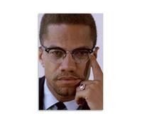 HUEAEHAHE Malcolm X（3） Poster Room Decorative Canvas Posters Aesthetic Poster Print Wall Art Decor Posters 16x24inch(40x60cm) Unframe-style