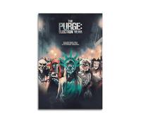 HUEAEHAHE Movie The Purge Election Year Poster Room Decorative Canvas Posters Aesthetic Poster Print Wall Art Decor Posters 08x12inch(20x30cm) Unframe-style