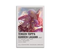 HUEAEHAHE Tengen Toppa Gurren Lagann Poster Room Decorative Canvas Posters Aesthetic Poster Print Wall Art Decor Posters 12x18inch(30x45cm) Unframe-style
