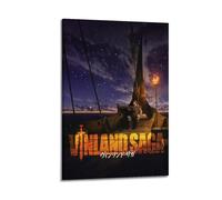 HUEAEHAHE Vinland Saga Poster Room Decorative Canvas Posters Aesthetic Poster Print Wall Art Decor Posters 12x18inch(30x45cm) Frame-style