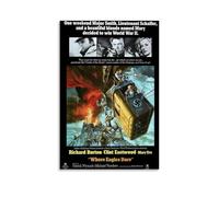 HUEAEHAHE Where Eagles Dare 1968 Poster Room Decorative Canvas Posters Aesthetic Poster Print Wall Art Decor Posters 08x12inch(20x30cm) Unframe-style