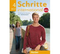 Hueber SCHRITTE INTERNATIONAL NEU 4 Kursbuch + Arbeitsbuch A2.2 mit APP @ NEW
