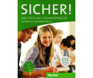 HUEBER Sicher Kursbuch & Arbeitsbuch C1.2 Lektion 7-12 MIT CD-ROM @ NEW @