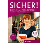 HUEBER Sicher Kursbuch Und Arbeitsbuch B2.1 Lektion 1-6 MIT Audio-CD @NEW@