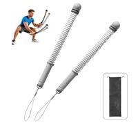Hueborne Adjustable Cordless Battle Rope Trainer - Weighted HIIT Training Rope For Full-body Strength Training And Non-jumping Exercises(Grey)