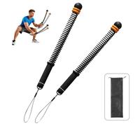 Hueborne Adjustable Cordless Battle Rope Trainer - Weighted HIIT Training Rope For Full-body Strength Training And Non-jumping Exercises(Black)