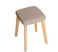 Hueborne Stretch Rectangle Bar Stool Covers Set Of 1/2/4, Elastic Square Barstool Seat Slipcovers, Washable Dining Stool Protector For Kitchen, Restaurant, Patio(Light Gray,1Pcs)