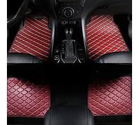 HUEBRA Car Leather Floor Mats for Mercedes Benz A-Class W177 A160 A180 A200 A260 A35 A45 A180d A200d A220d Waterproof Non Slip Carpet Mat Protection Mat Accessories,J-Wine Red