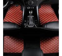 HUEBRA Car Leather Floor Mats for Peugeot 2008 2020-2023 Waterproof Non Slip Carpet Mat Protection Mat Accessories,G-Brown