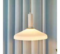 HÜBSCH Apollo pendant light, sand-coloured, orange, iron, glass