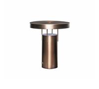 HÜBSCH BringMe LED rechargeable table lamp, burnished brass, 28 cm