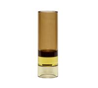 Hübsch Candle lantern vase Ø5 cm Brown-yellow