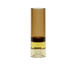 Hübsch Candle lantern vase Ø5 cm Brown-yellow