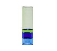 Hübsch Candle lantern vase Ø5 cm Green-blue