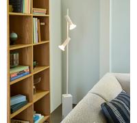 Hübsch Floor lamp set, light grey, height 160 cm, iron/glass, 2-bulb