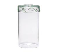 Hübsch Heir storage jar glass tall Green