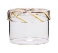 Hübsch Heir storage jar low Yellow