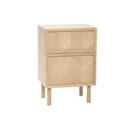 Hübsch Herringbone Bedside Table Natural