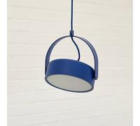 HÜBSCH LED pendant light Stage, blue, iron, 3,000 K