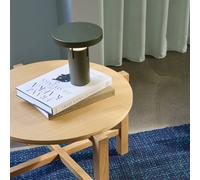 HÜBSCH LED rechargeable table lamp BringMe Mini, dark green, 20 cm