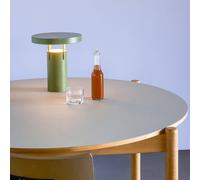 HÜBSCH LED rechargeable table lamp BringMe Mini, green, height 20 cm