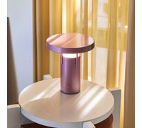 HÜBSCH LED rechargeable table lamp BringMe Mini, metallic pink, 20 cm