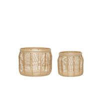 Hübsch Luna Basket Nature Set of 2