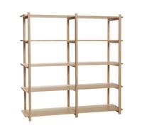 Hübsch Mason Bookcase Double Large Natural