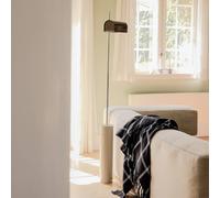 Hübsch Reflector LED floor lamp, brown, height 160 cm, iron