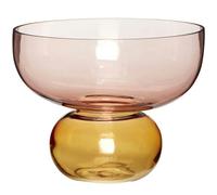 Hübsch - Show Vase 20 cm, Amber/Rose - Rose