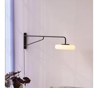 Hübsch Sway LED wall lamp, black, 120 cm projection, metal