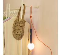Hübsch Talk LED wall lamp, blue/orange, length 30 cm, iron/glass