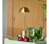 Hübsch Taten LED table lamp, brass-coloured, height 30 cm, metal