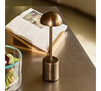 Hübsch Taten LED table lamp, burnished brass, height 30 cm