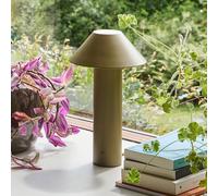 Hübsch Tower LED table lamp, dark green, height 32 cm, metal