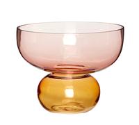 Hübsch - Show Vase 20 cm, Amber/Rose - Rose